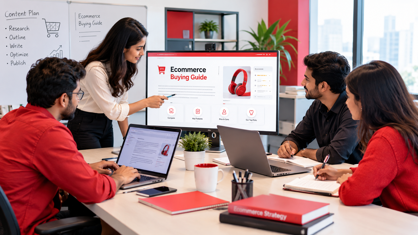 Ecommerce buying guide content for an online store