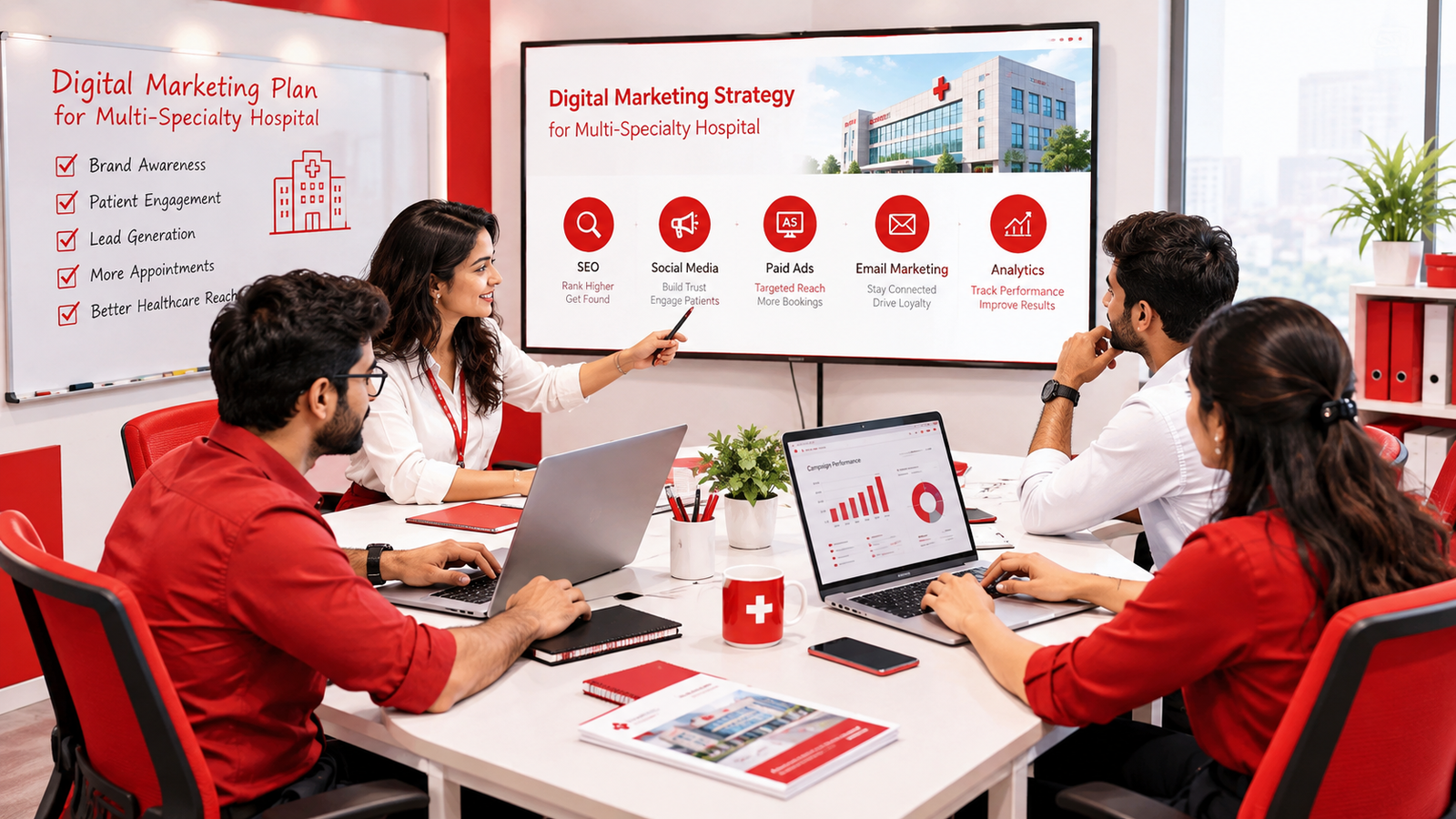Digital marketing strategy for a multi-specialty hospital in Hyderabad