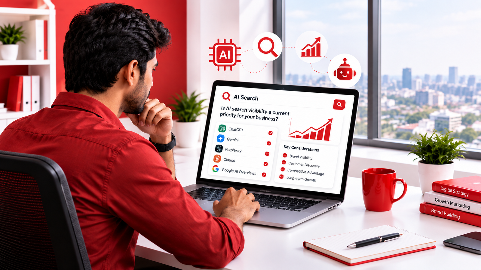 Assessing whether AI search visibility is a current priority for a Hyderabad business