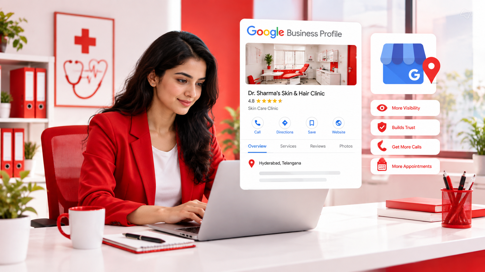 Google Business Profile for a single specialist clinic in Hyderabad
