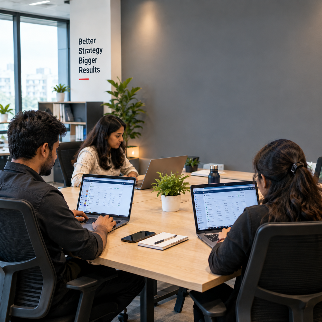 Performance marketing dashboard tracking leads and sales across channels for a Hyderabad business