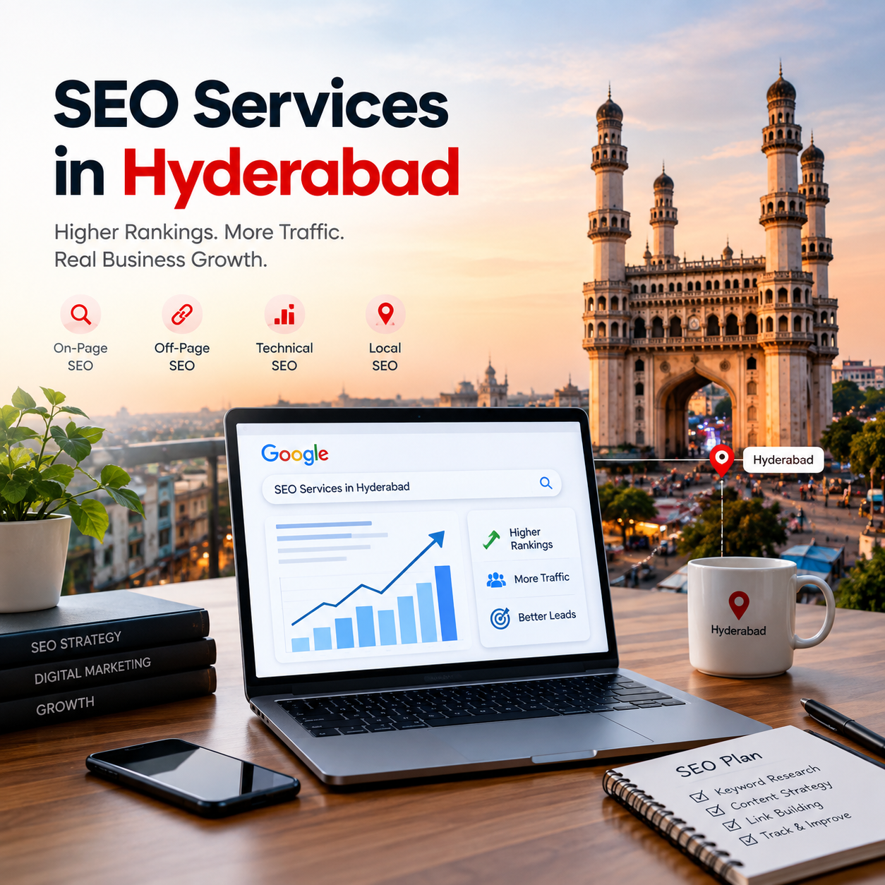 SEO services team at work in Hyderabad