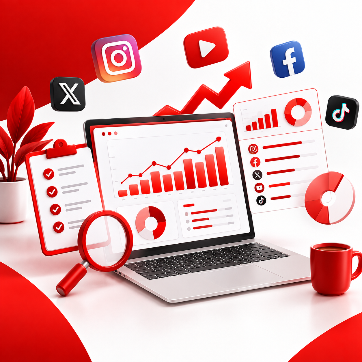 Social media reporting service