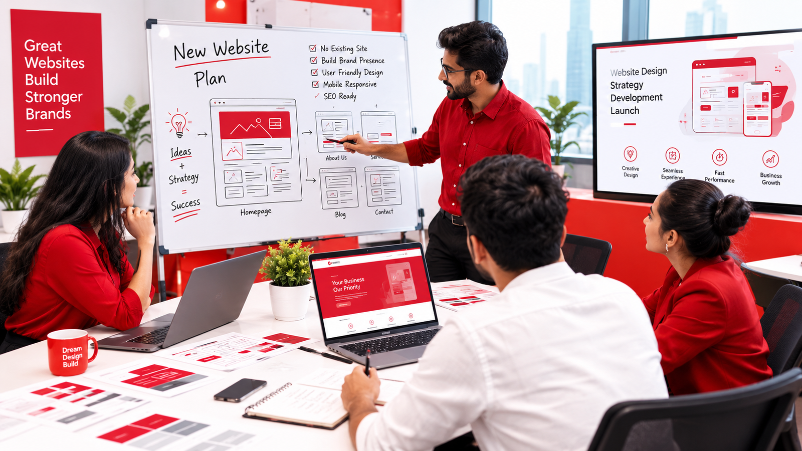 New website design being planned for a Hyderabad business with no existing site