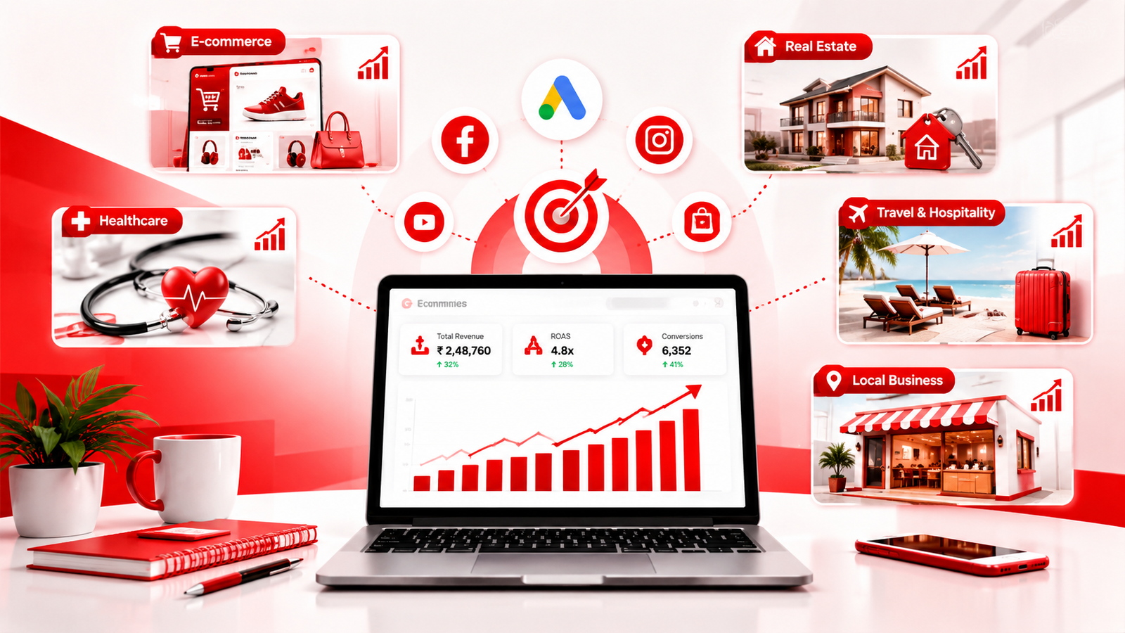 Performance marketing reporting across multiple business locations in Hyderabad