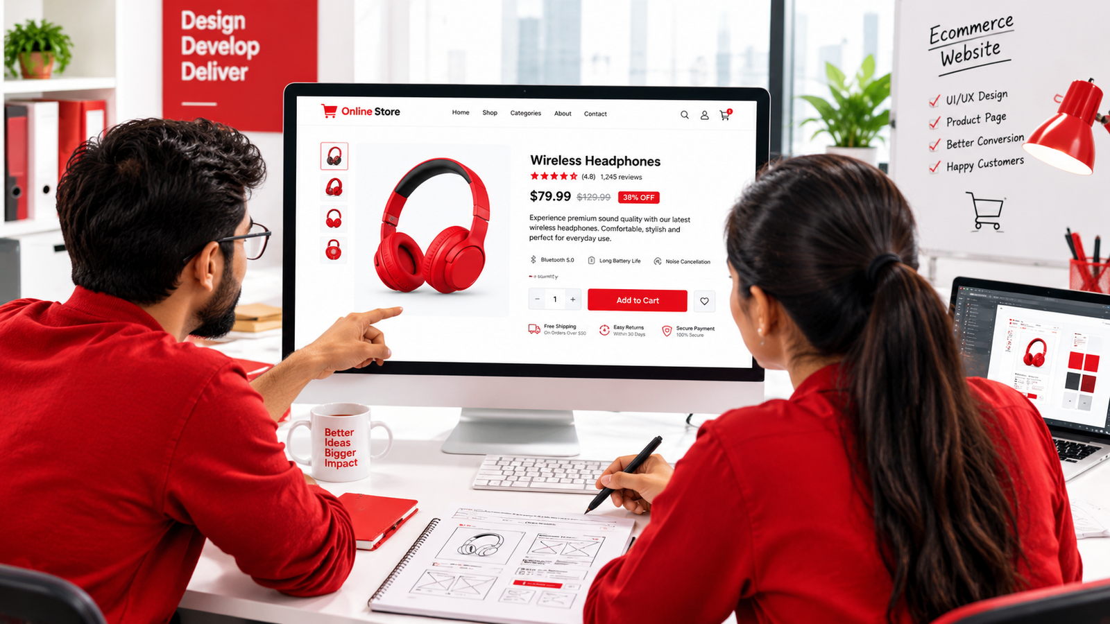 Ecommerce website product page built for a Hyderabad online store