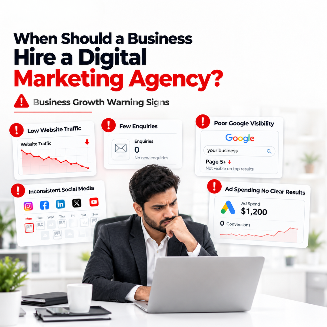 When should a business hire a digital marketing agency? Featured image by Pixel Ranks Media